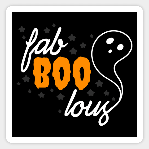 Fab Boo Lous Fabulous Halloween Ghost Design Sticker by OliveandMoon